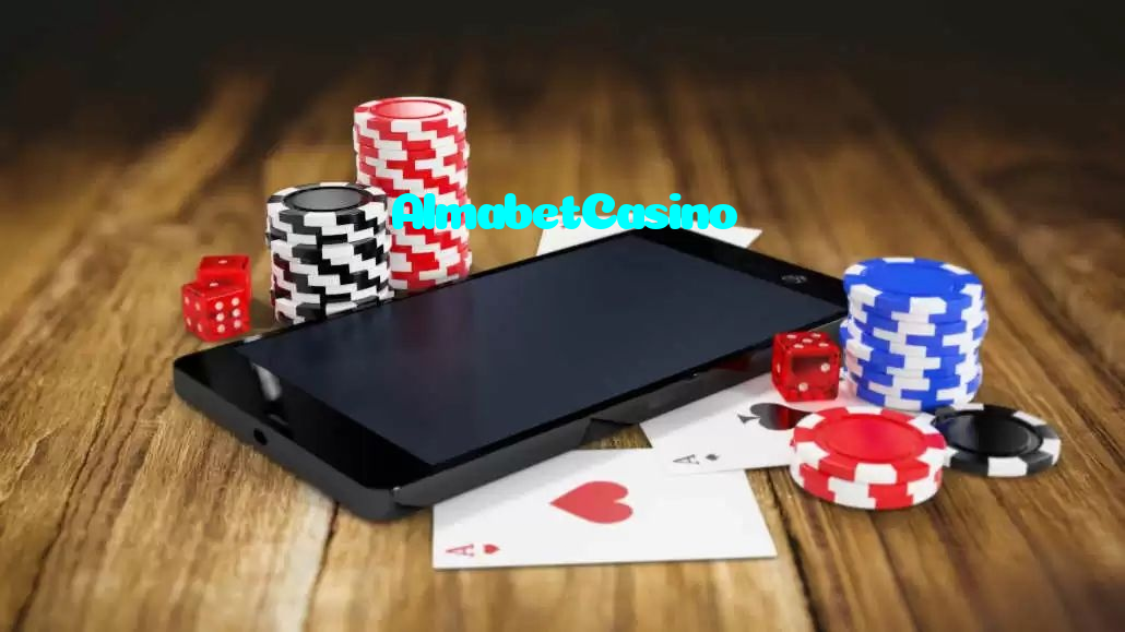 AlmabetCasino casino presented on mobile device in Pakistan with slots and live games